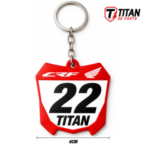 Chaveiro Mini Plate Honda CRF MX Personalizado