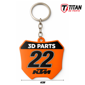 Chaveiro Mini Plate KTM 01 MX Personalizado