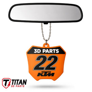 Pingente Mini Plate KTM Motocross Personalizado