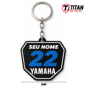 Chaveiro Mini Plate Yamaha 01 MX Personalizado