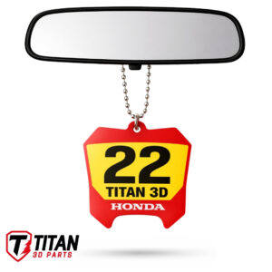 Pingente Mini Plate Honda Motocross Personalizado