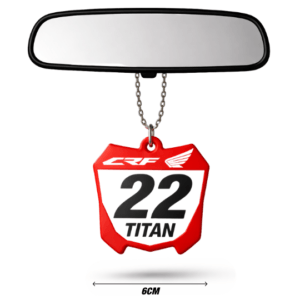 Pingentes Number Plate Honda CRF MX Personalizados