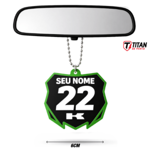 Pingentes Number Plate Kawasaki KX 01 MX Personalizado