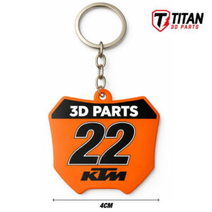 Chaveiro Mini Plate KTM Motocross Personalizado