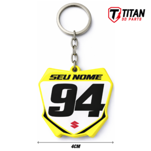 Chaveiro Mini Plate Suzuki MX Personalizado