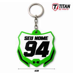 Chaveiro Mini Plate Kawasaki KX 02 MX Personalizado