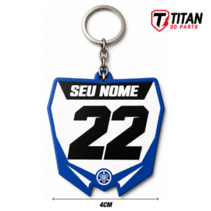 Chaveiro Mini Plate Yamaha 02 MX Personalizado