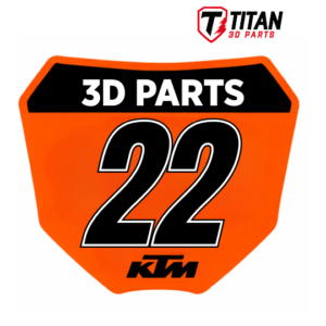 Placa LED Personalizada KTM com Nome e Número Motocross