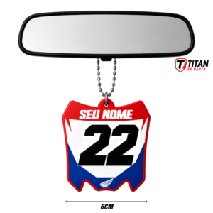 Pingentes Number Plate Honda 02 MX Personalizado