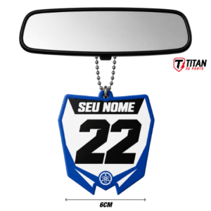Pingente Number Plate Yamaha 02 MX Personalizado