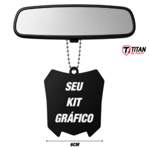 Pingentes Number Plate Seu Kit Gráfico MX Personalizado