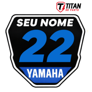 Placa LED Personalizada Yamaha com Nome e Número Motocross