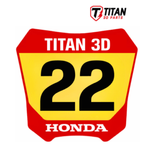 Placa LED Personalizada Honda com Nome e Número Motocross
