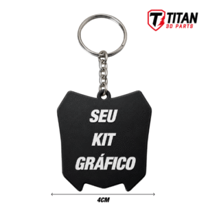 Chaveiro Mini Plate Seu Kit Grafico MX Personalizado